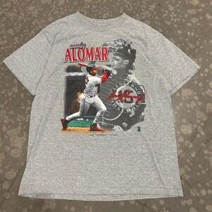 Vintage Sandy Alomar Single Stitch Shirt Atlanta Braves